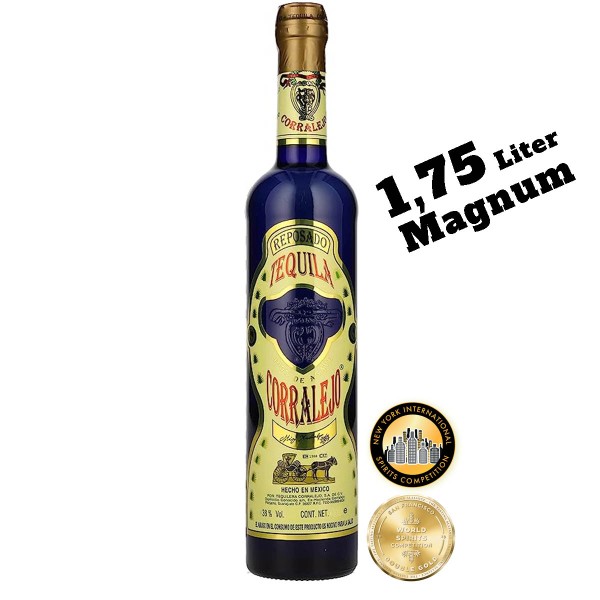 Corralejo Tequila Reposado | Magnumflasche 38% (1 x 1.75 l)