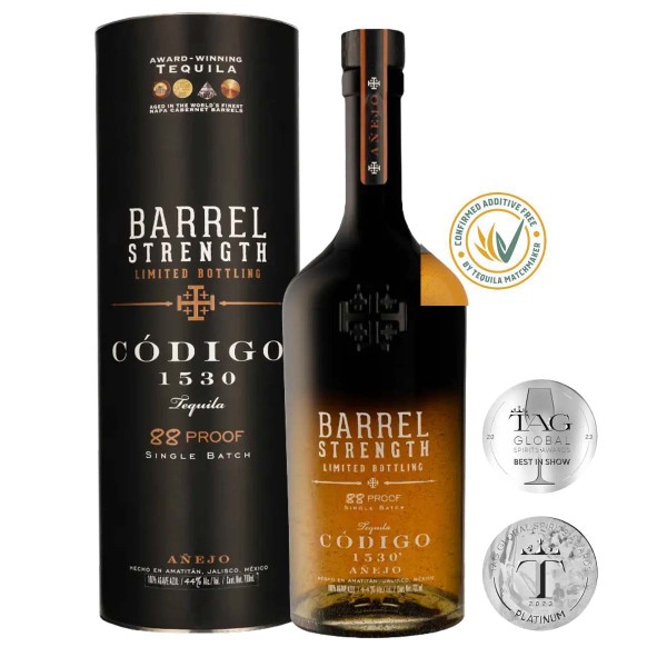 Codigo 1530 Tequila Barrel Strength Añejo 44% (1 x 0.7 l)