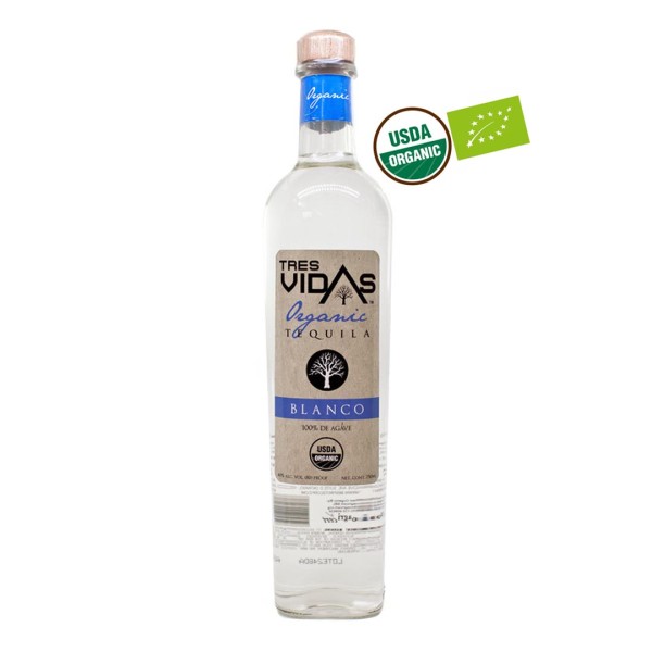 Tres Vidas Organic Tequila Blanco 40% (1 x 0.7 l)