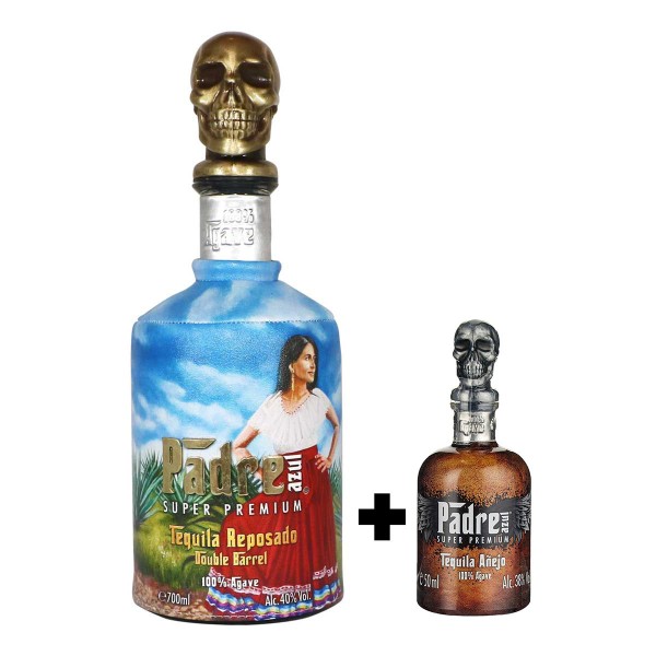 Padre Azul Reposado Tequila | Double Barrel 40% (1 x 0.7 l) + Gratis Miniatur