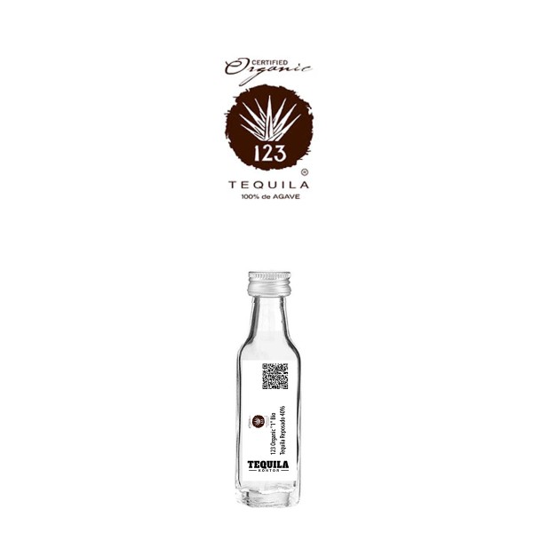 123 Organic Tequila "2" | Reposado Bio 40% (1 x 20ml) - Probeabfüllung