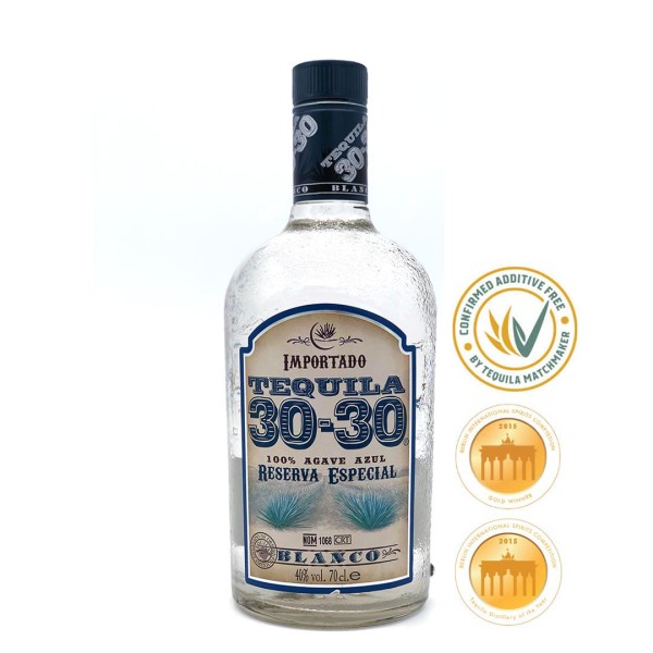 Tequila 30-30 Reserva Especial | Blanco Tequila 40% (1 x 0.7 l)